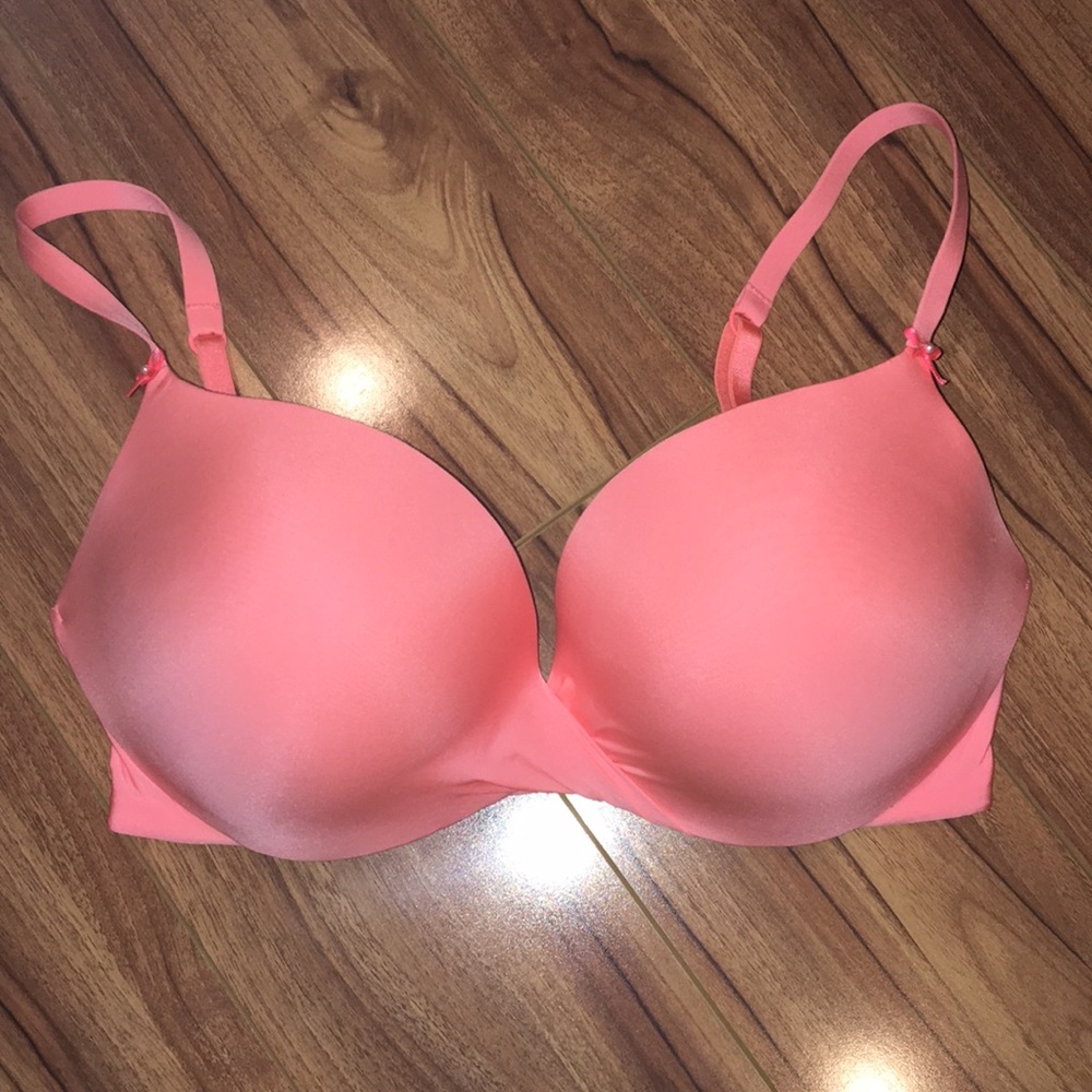 Victoria’s Secret Plunge push-up bra. Peach color